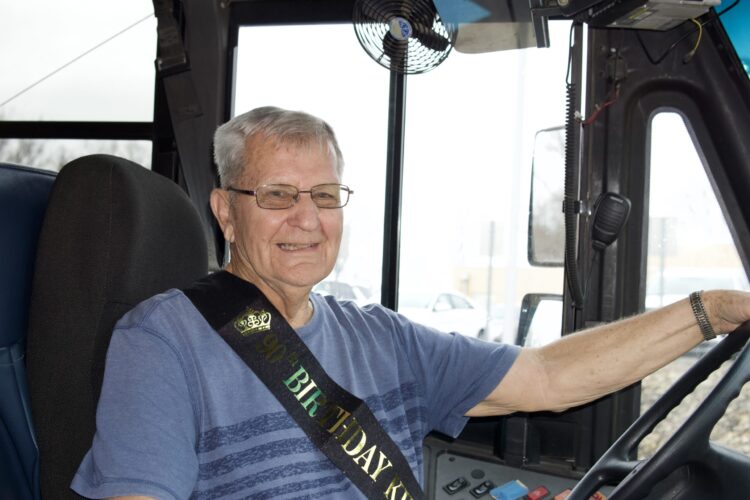 Monroe Co. School Bus Driver Surprised With 90th Birthday Celebration